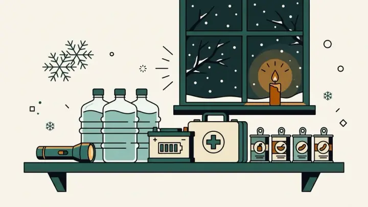 Power outage emergency kit checklist: how much water, how many days, and what else